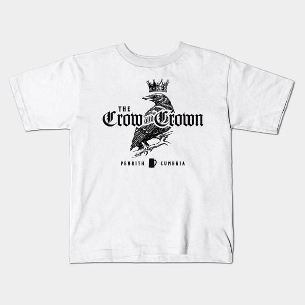 The Crow and Crown Kids T-Shirt by MindsparkCreative